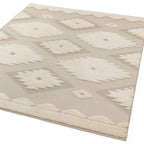Alfombra tribal Monty natural/crema para interior/exterior MN02