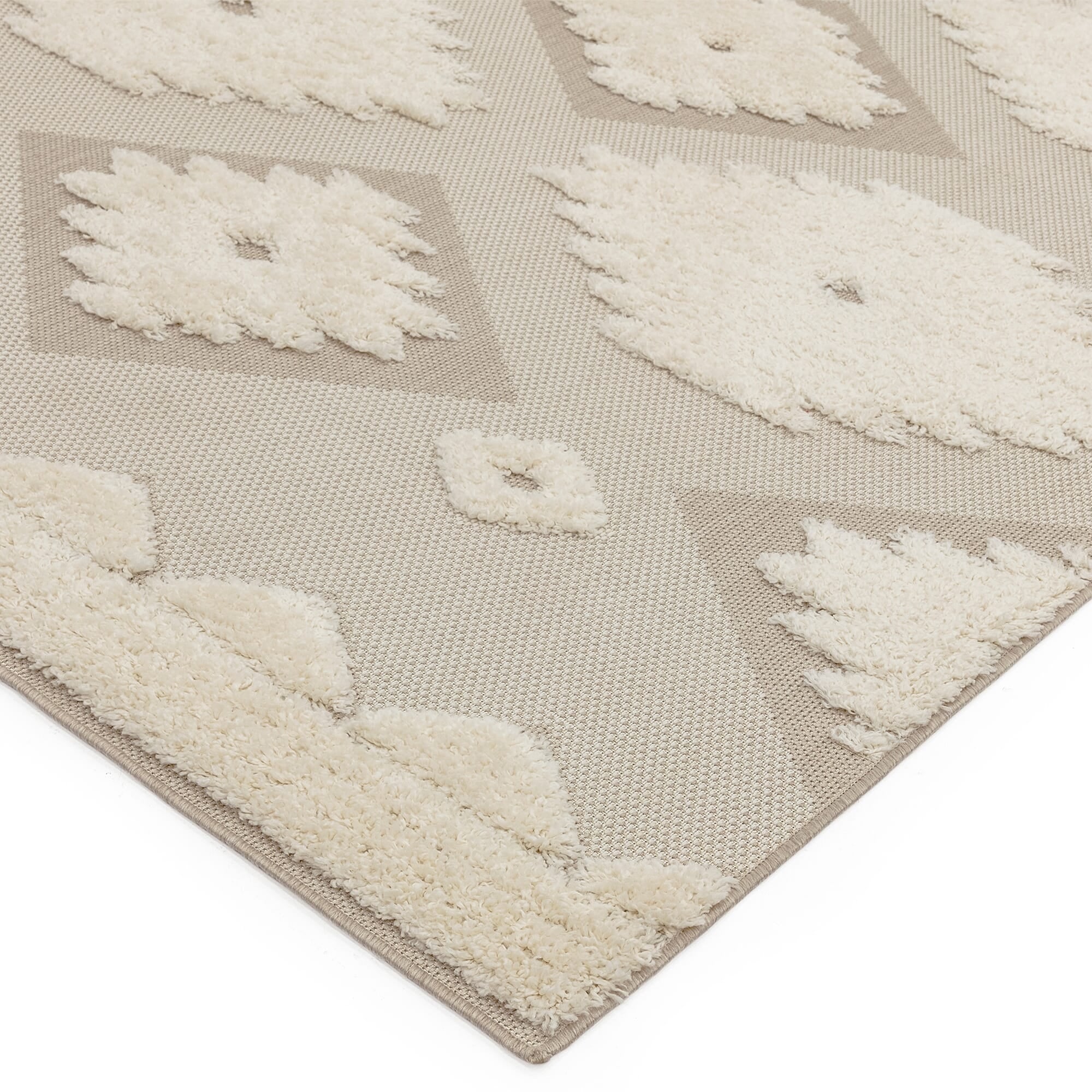 Alfombra tribal Monty natural/crema para interior/exterior MN02