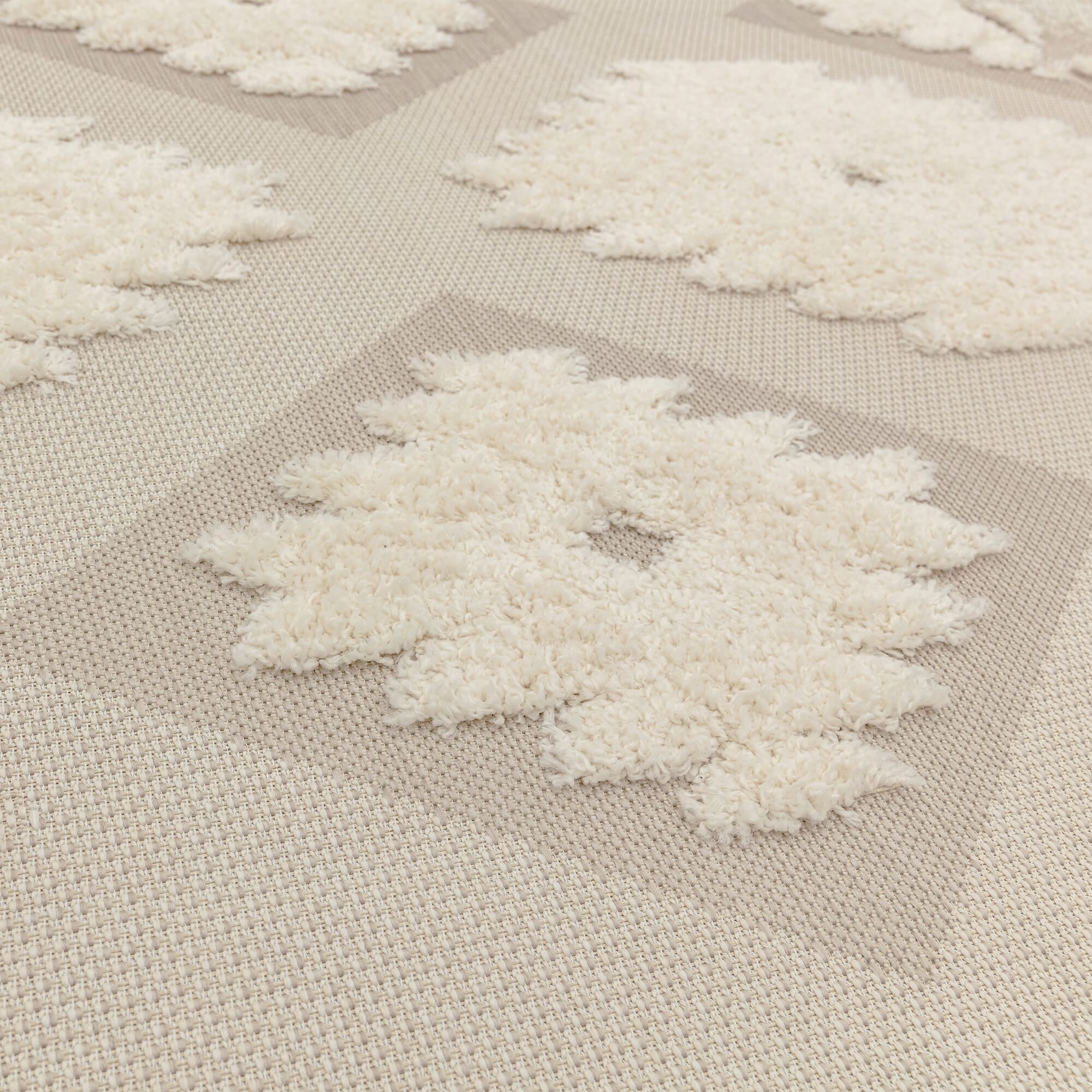 Alfombra tribal Monty natural/crema para interior/exterior MN02