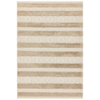 Alfombra de rayas Monty natural/crema para interior/exterior MN04