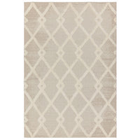 Alfombra de diamantes Monty beige/crema para interior/exterior MN07