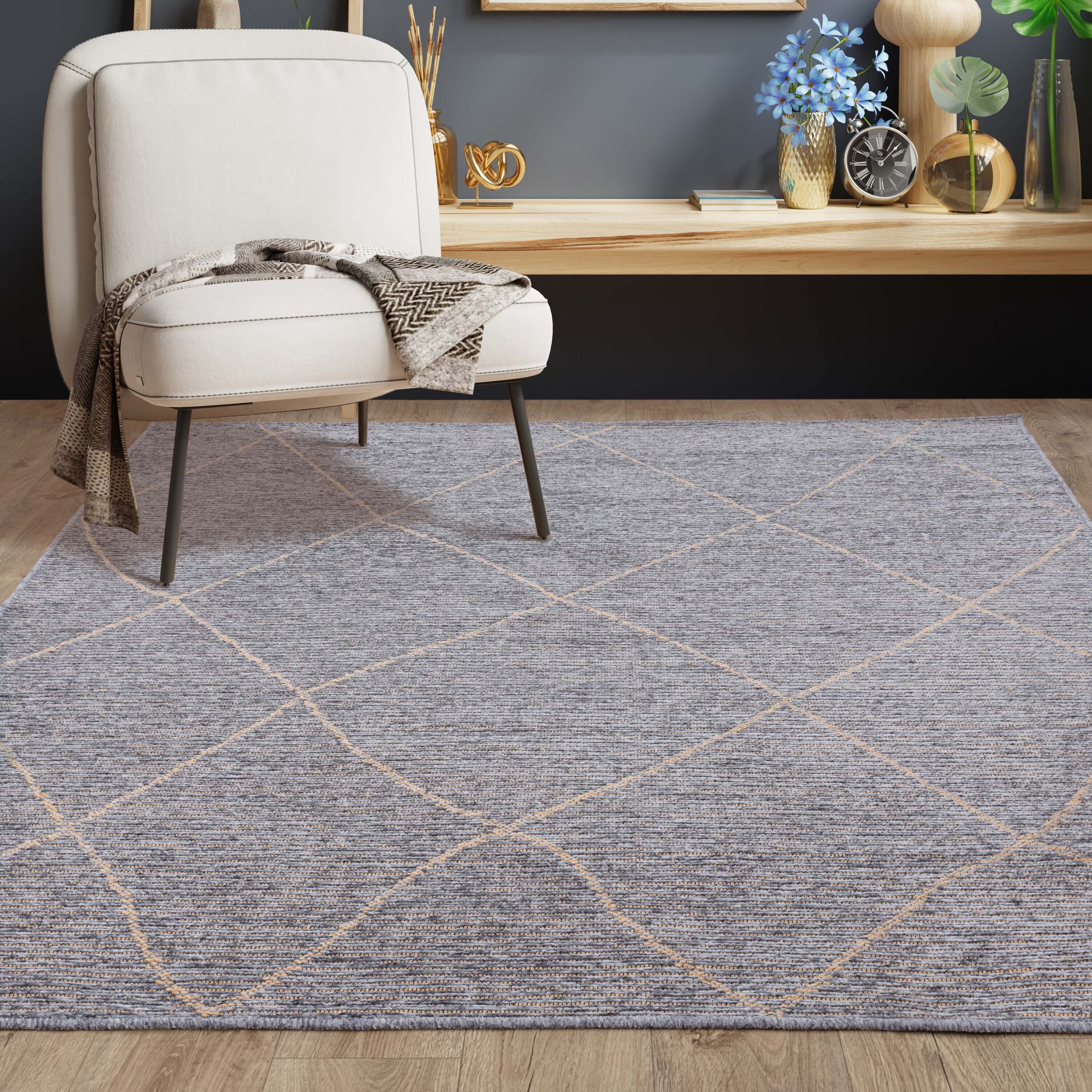 Alfombra Mulberry Azul Hielo