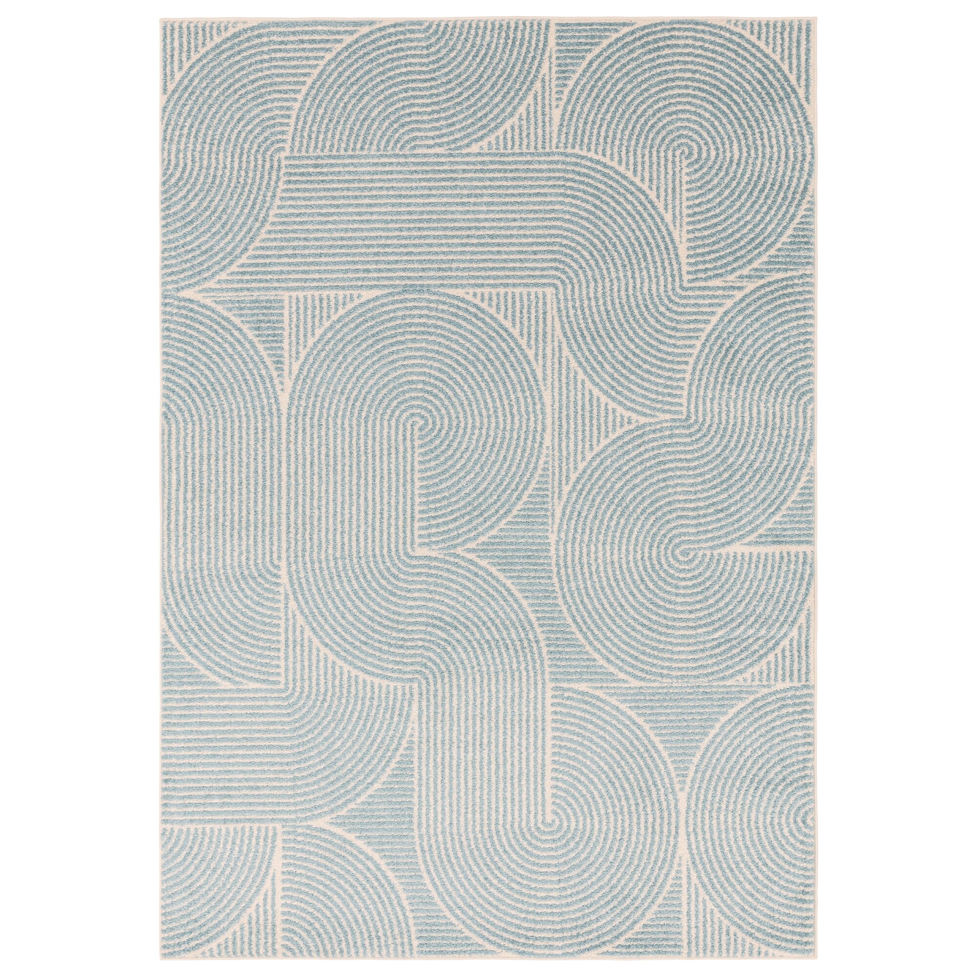 Alfombra Remolino Azul Muse MU02  
