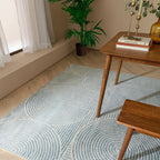 Muse MU02 Blue Swirl Rug