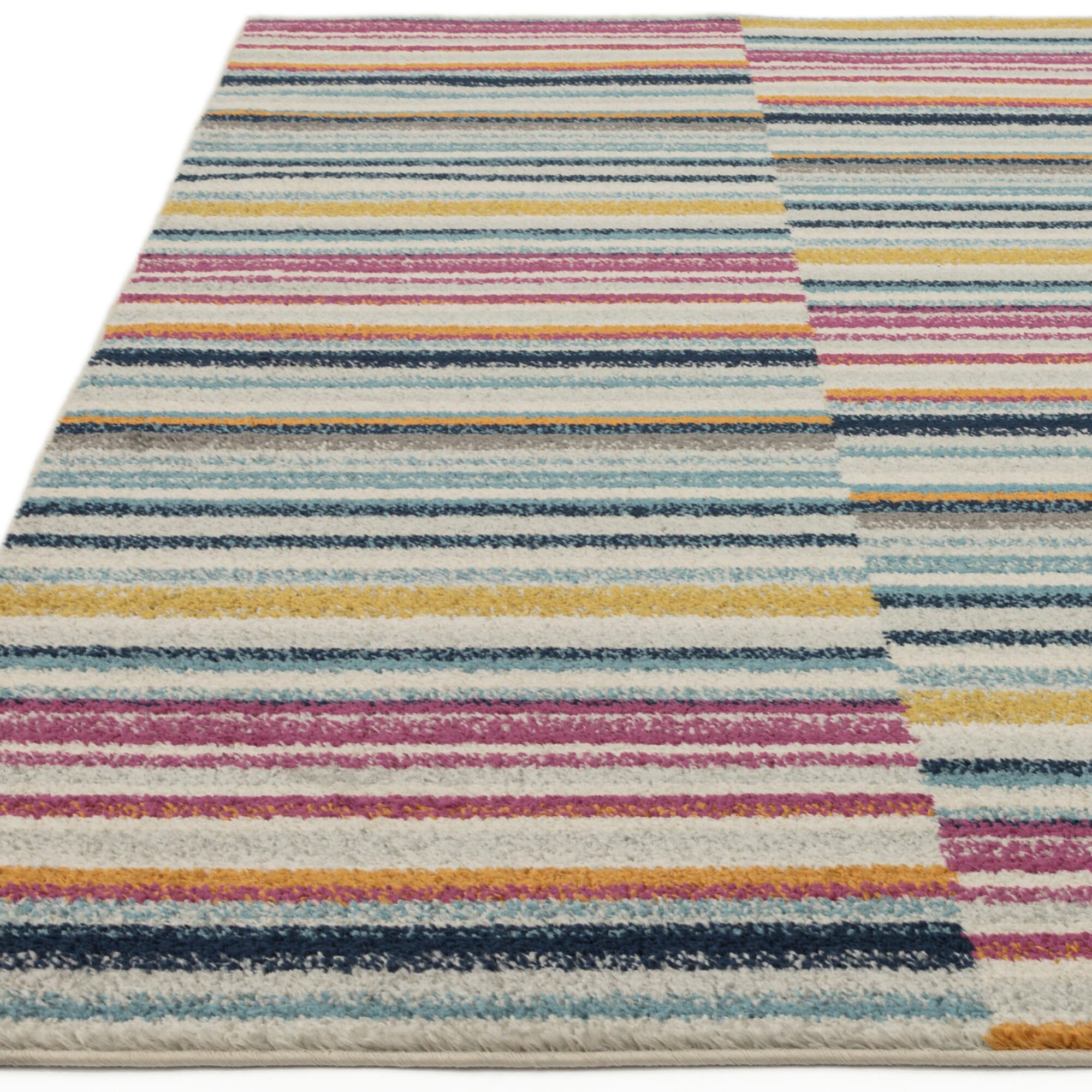 Muse MU06 Multi-Coloured Stripe Rug