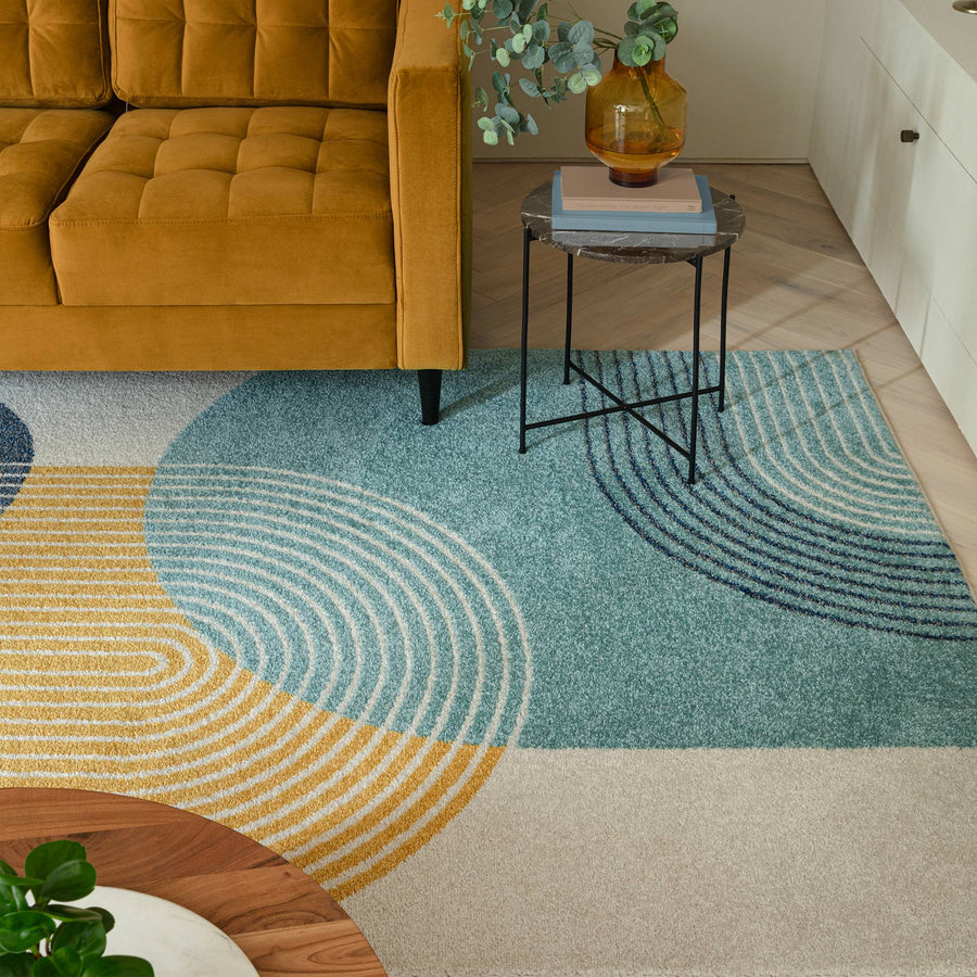 Muse MU15 Blue Retro Rug