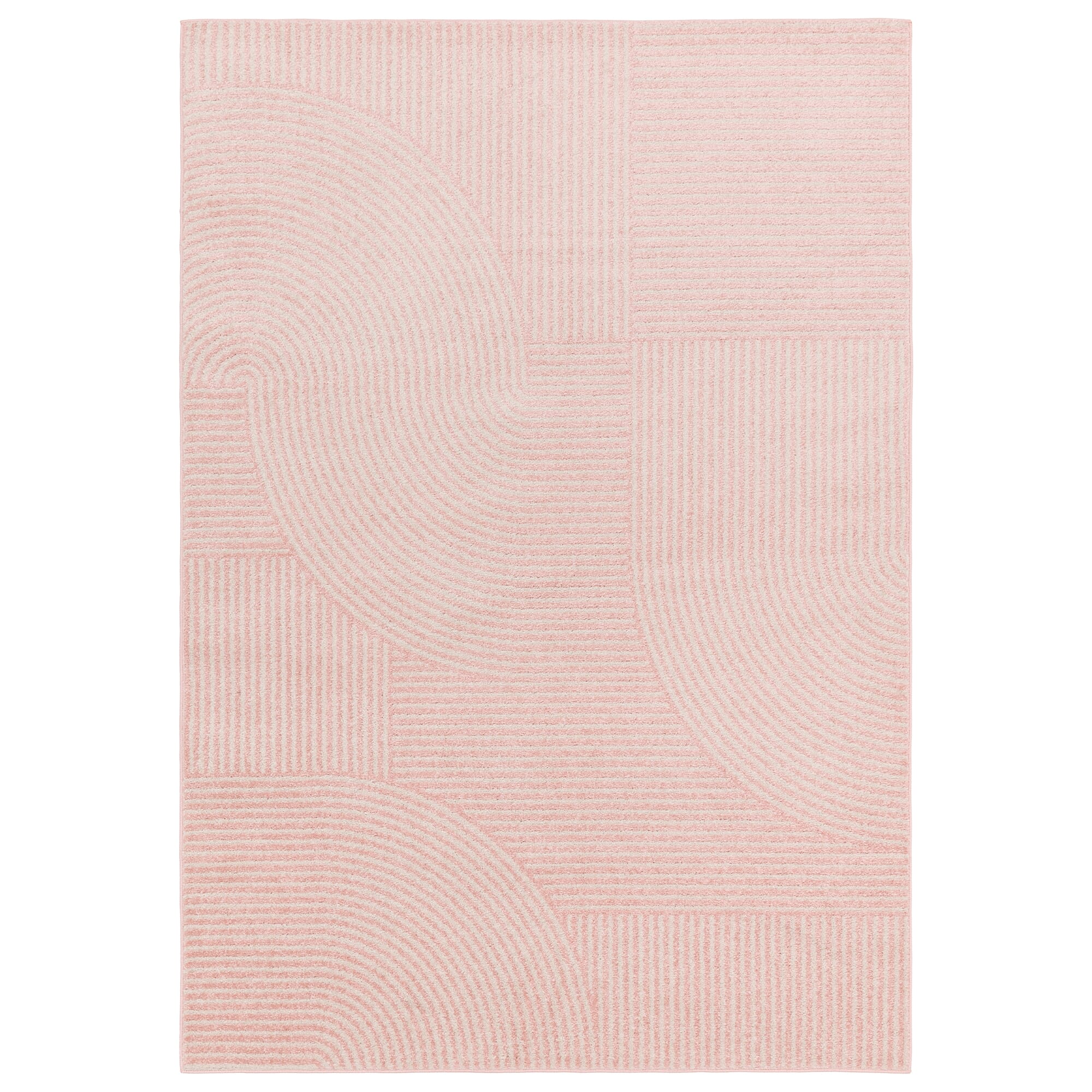 Alfombra Muse MU17 geométrica rosa