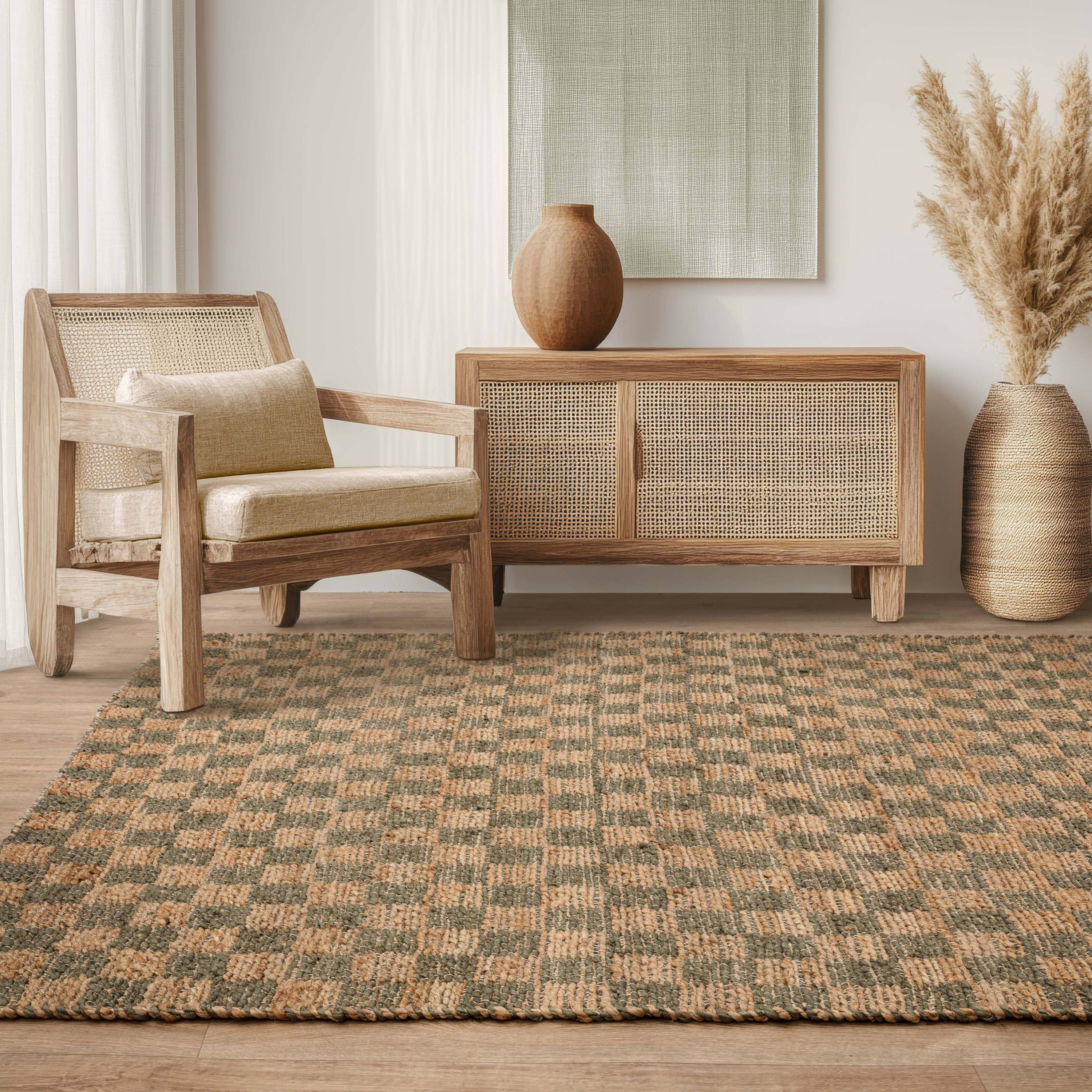 Alfombra Naturi Verde Oliva