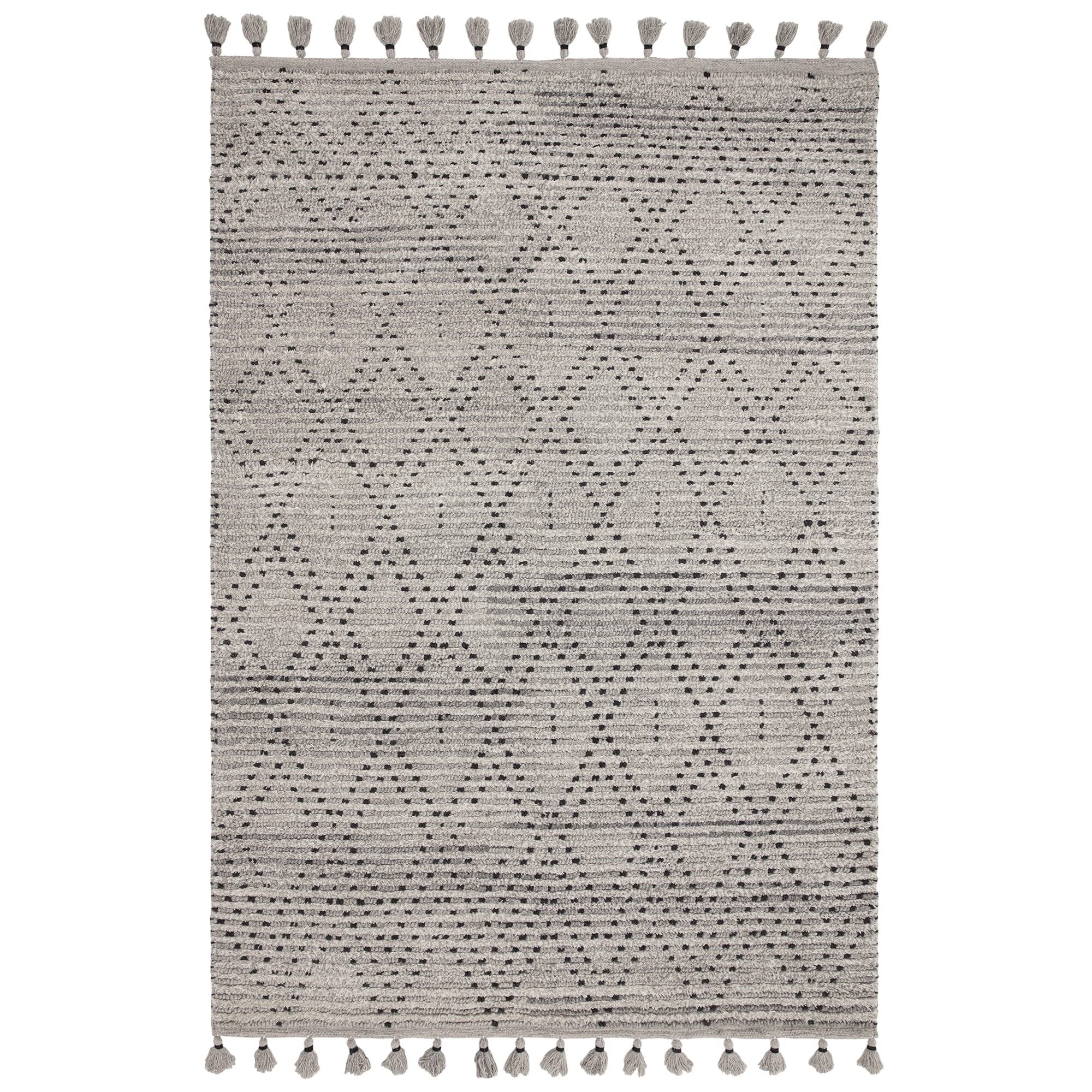 Alfombra Nepal Gris Negro Diamante  