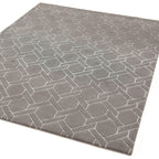 Alfombra Nexus Fine Lines gris/plateada
