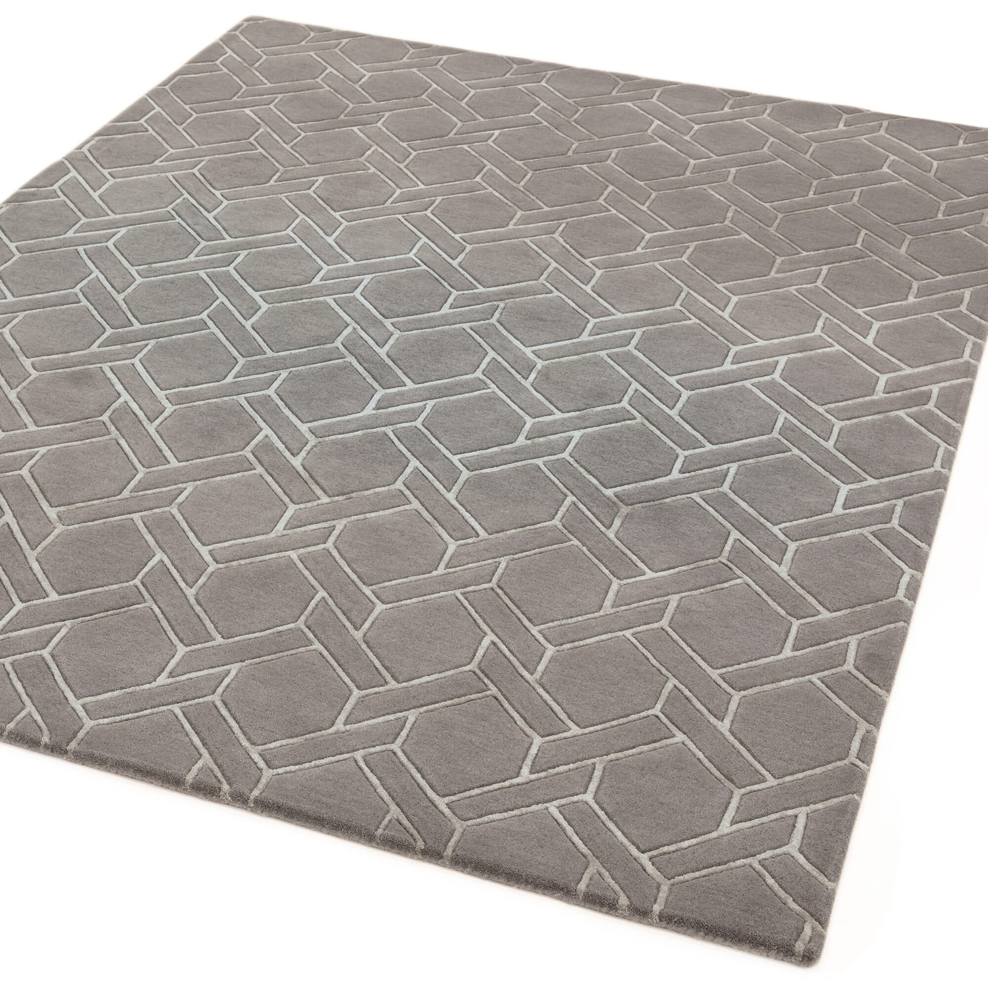 Alfombra Nexus Fine Lines gris/plateada