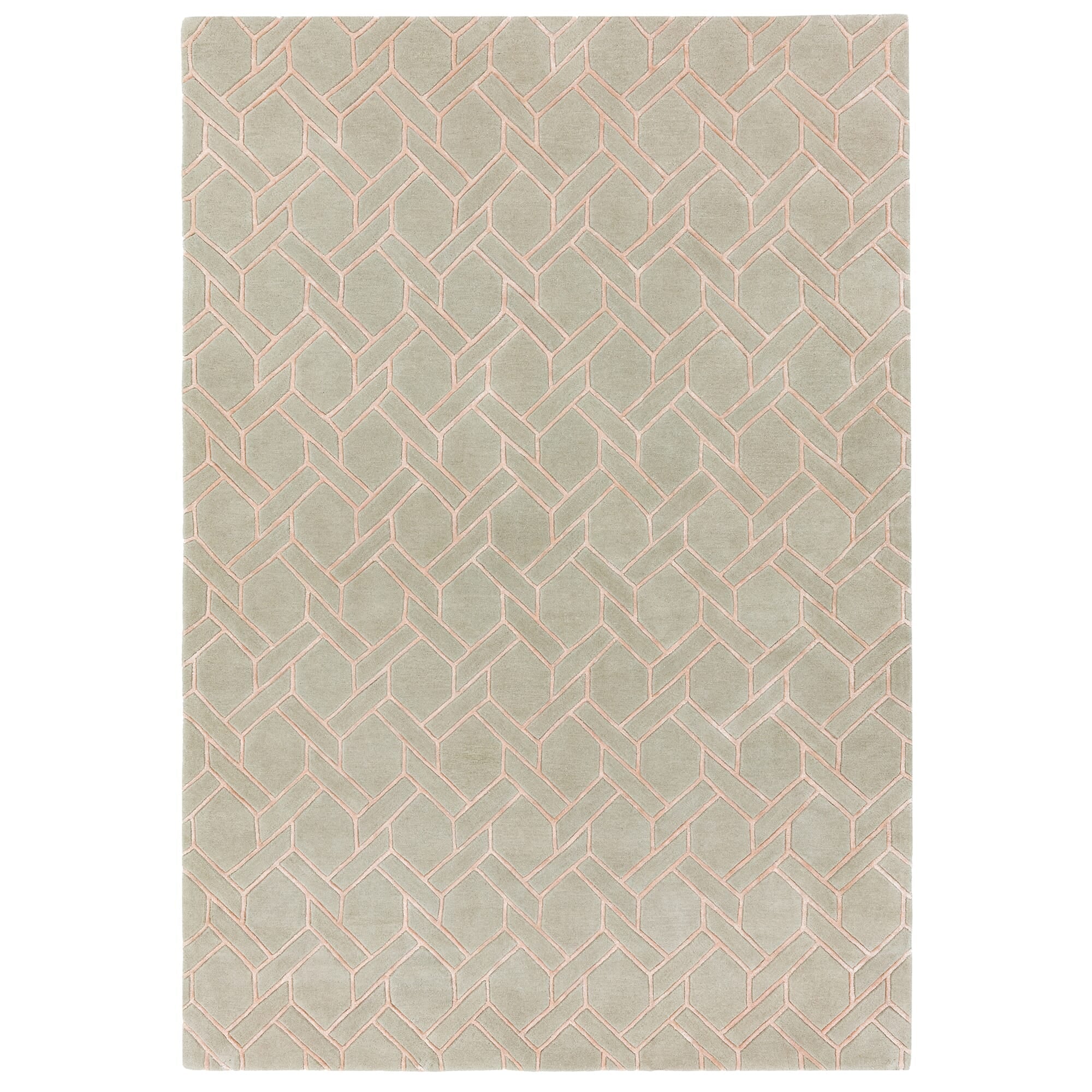 Alfombra Nexus Fine Lines plateada/rosa