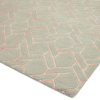 Nexus Fine Lines Silver/Pink Rug