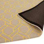 Nexus Fine Lines Silver/Yellow Rug