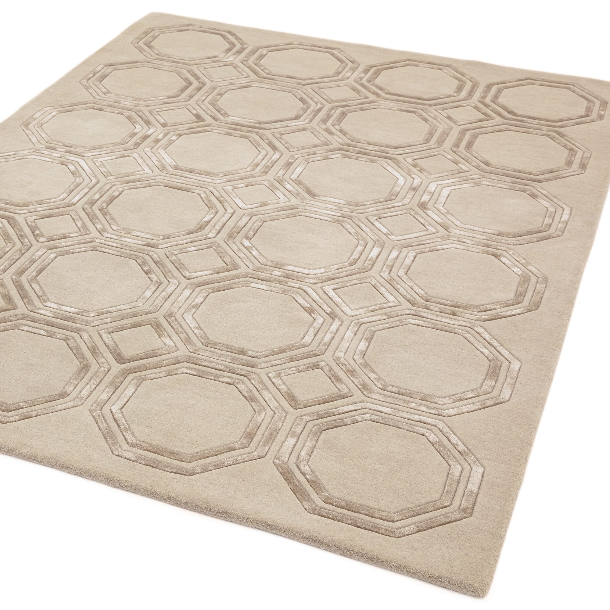 Nexus Octagon Beige Rug