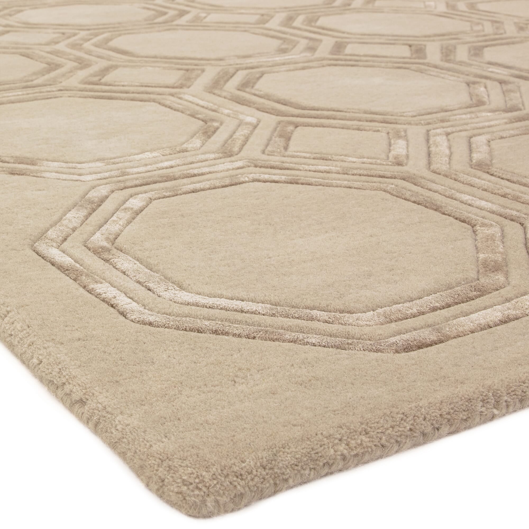 Nexus Octagon Beige Rug