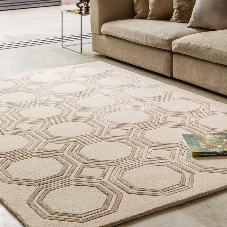Nexus Octagon Beige Rug