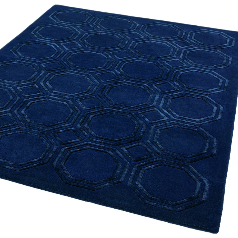 Nexus Octagon Navy Rug
