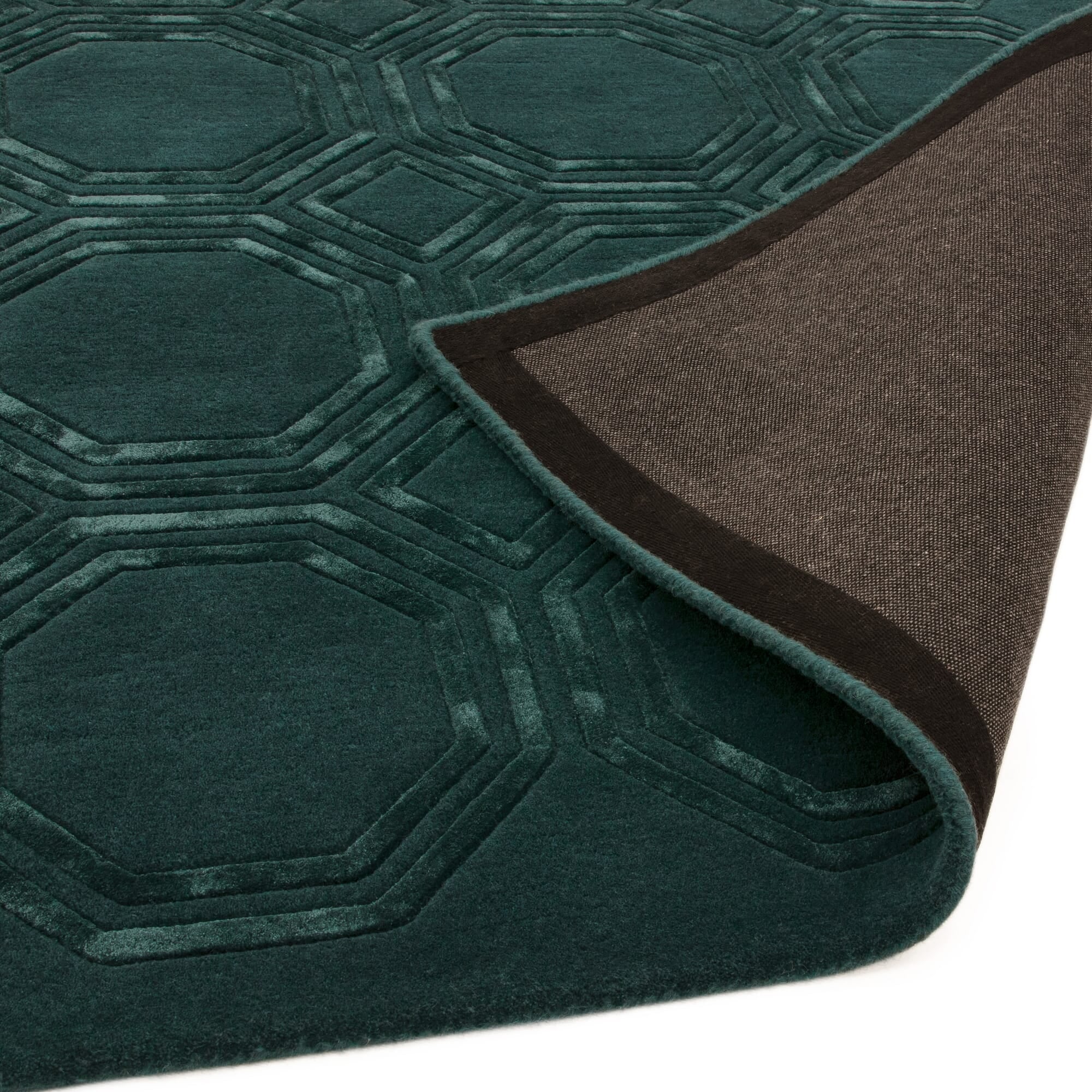 Nexus Octagon Petrol Rug