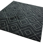 Alfombra Nomad NM01 gris oscuro