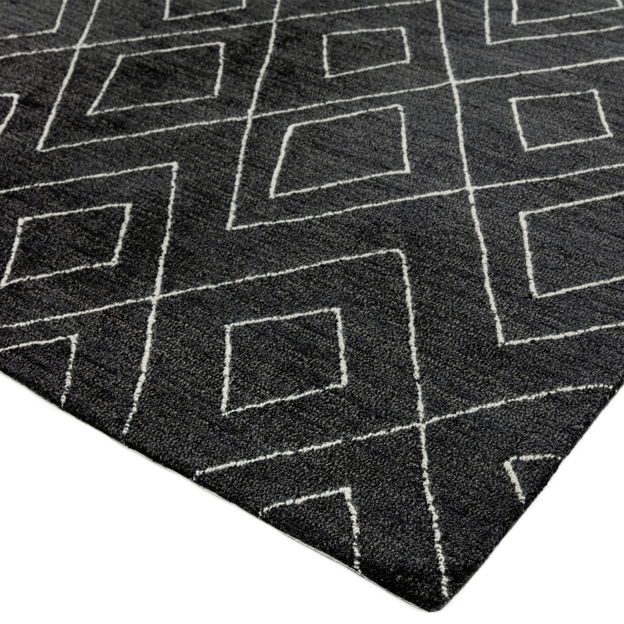 Alfombra Nomad NM01 gris oscuro