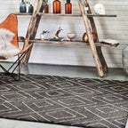 Alfombra Nomad NM01 gris oscuro