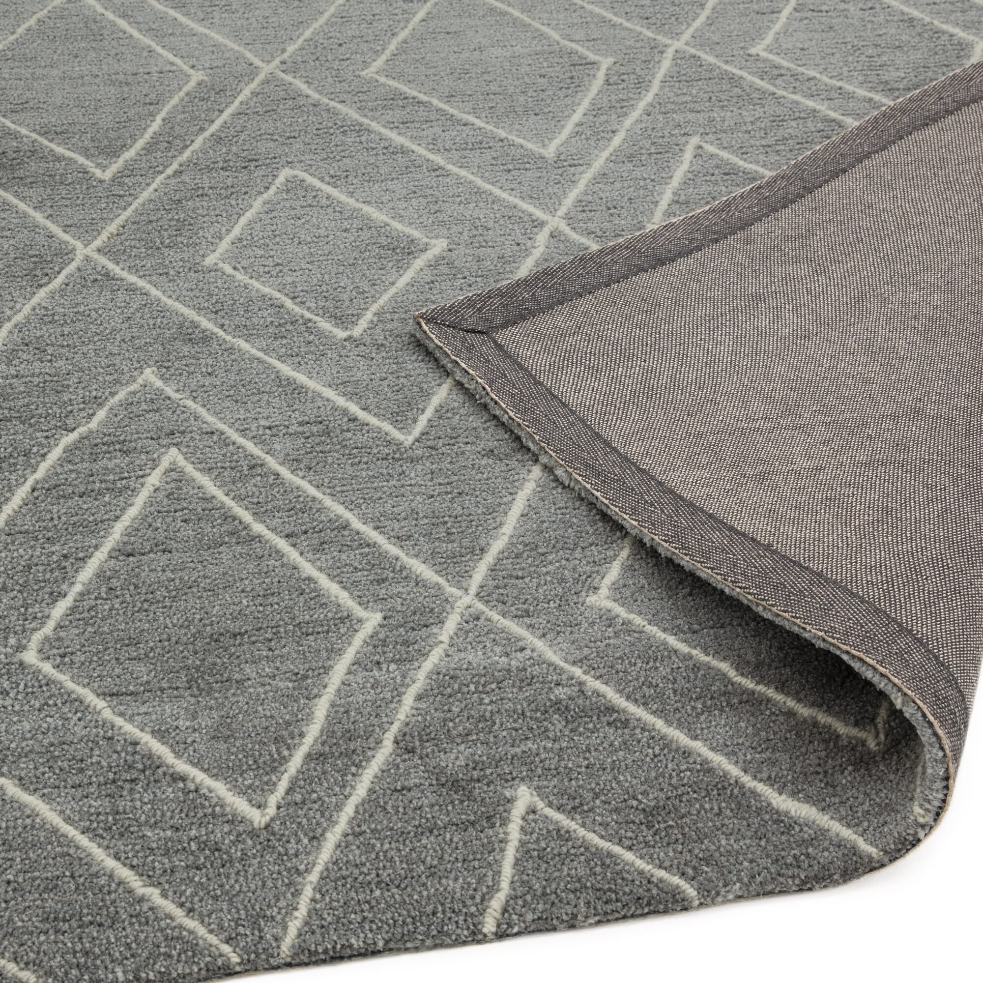 Alfombra Nomad NM04 plateada