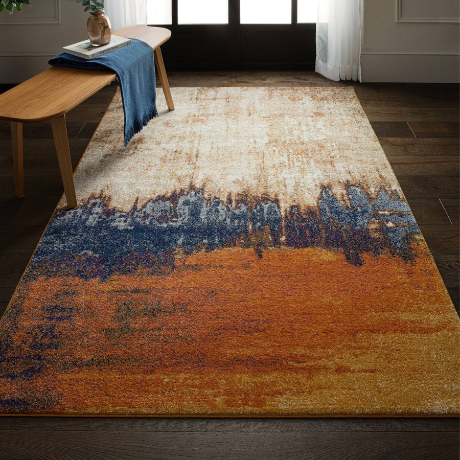 Nova NV04 Distress Orange  Rug