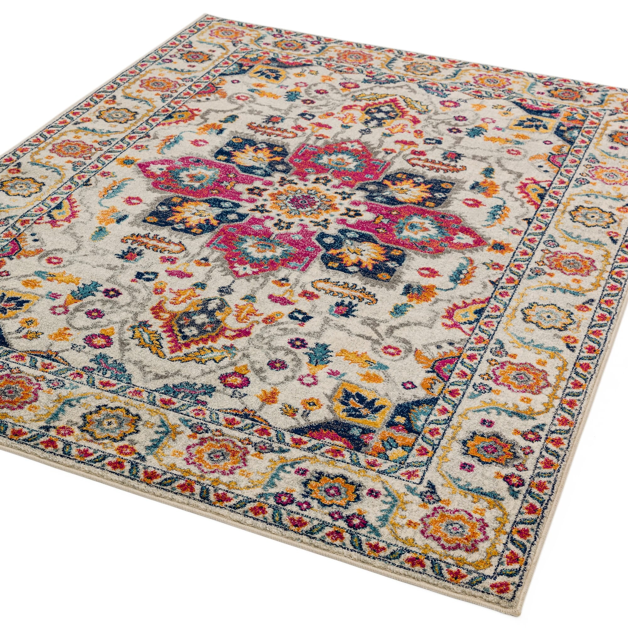Nova NV24 White Multi Rug