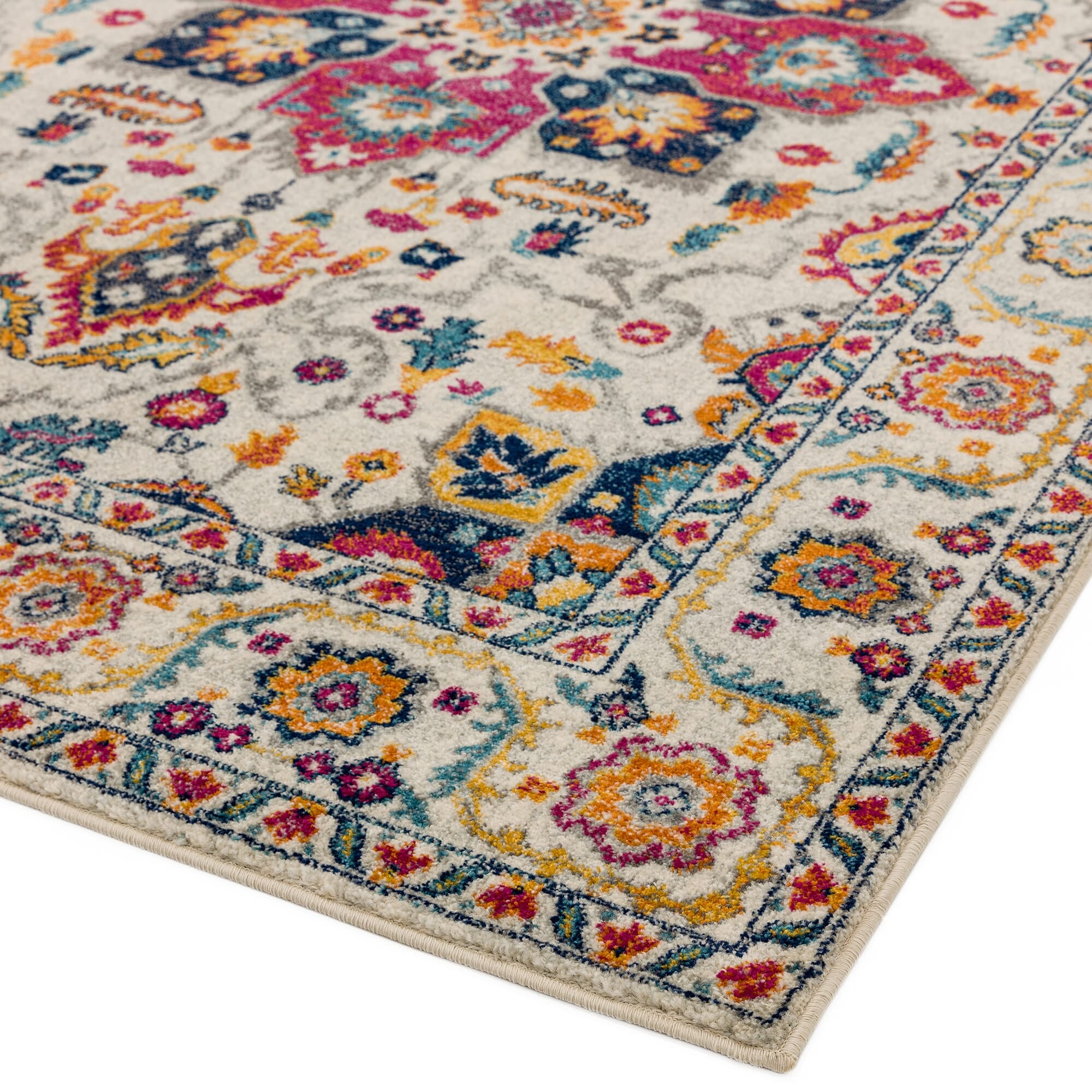 Nova NV24 White Multi Rug