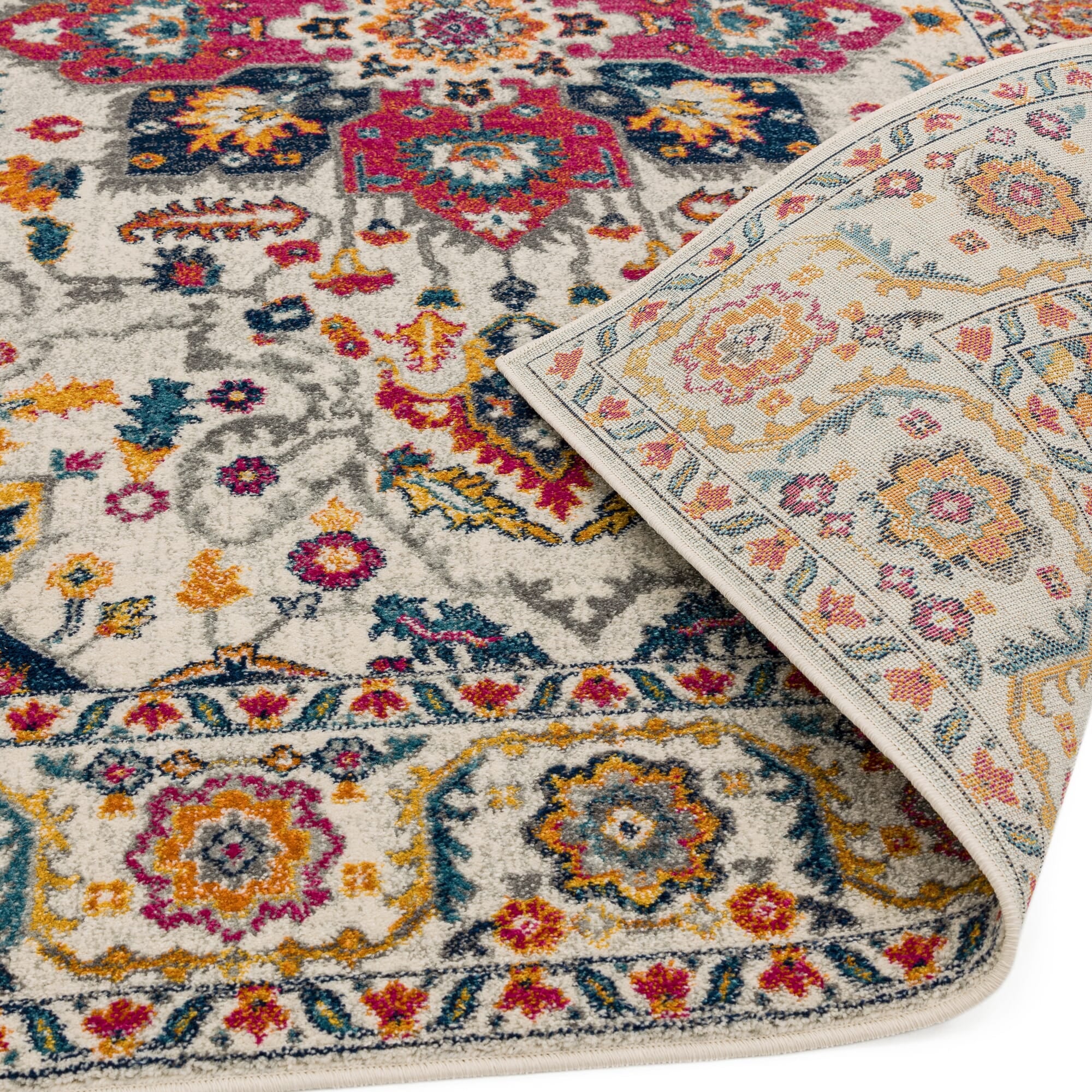 Nova NV24 White Multi Rug
