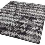 Alfombra Nova NV28 Chevron Negro