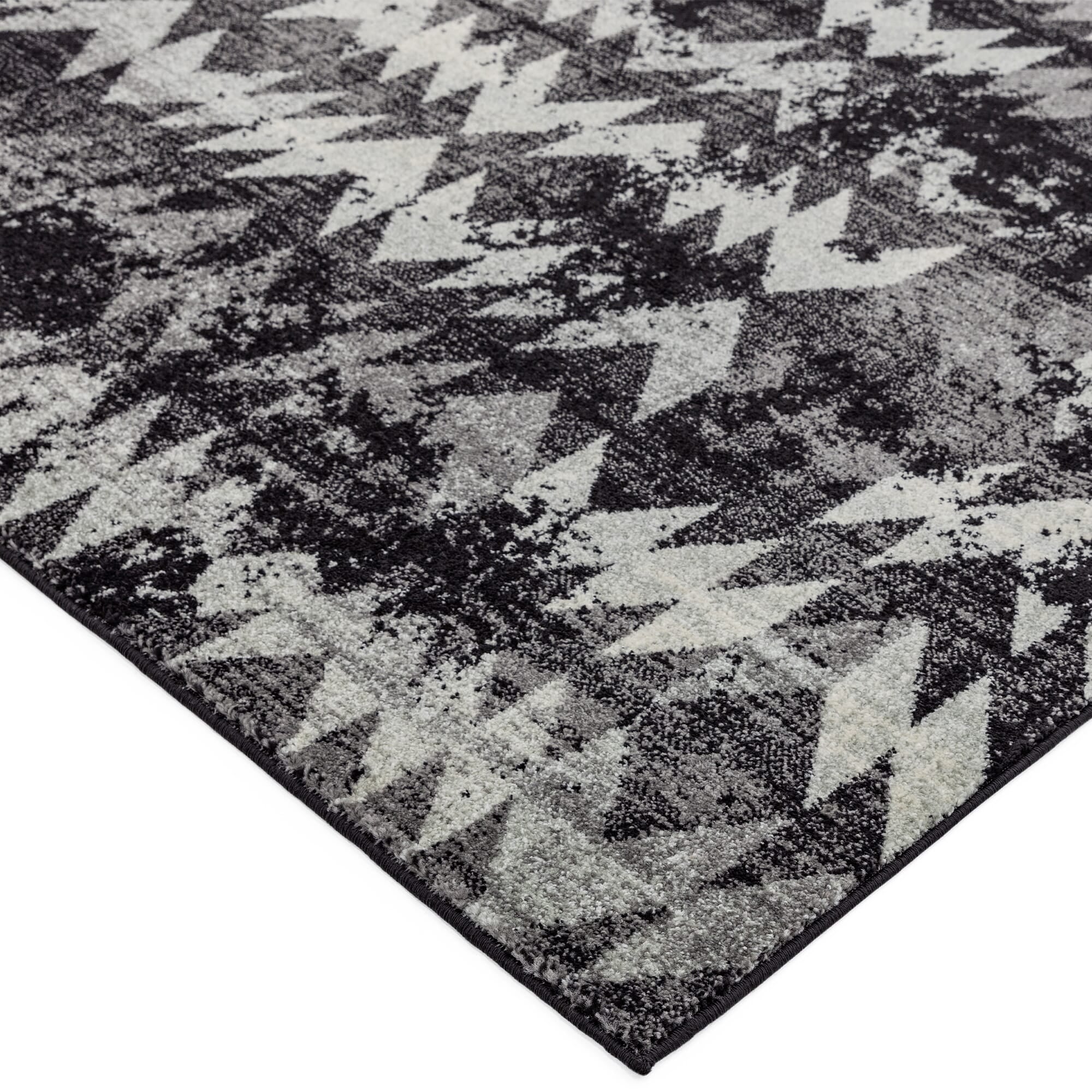 Alfombra Nova NV28 Chevron Negro