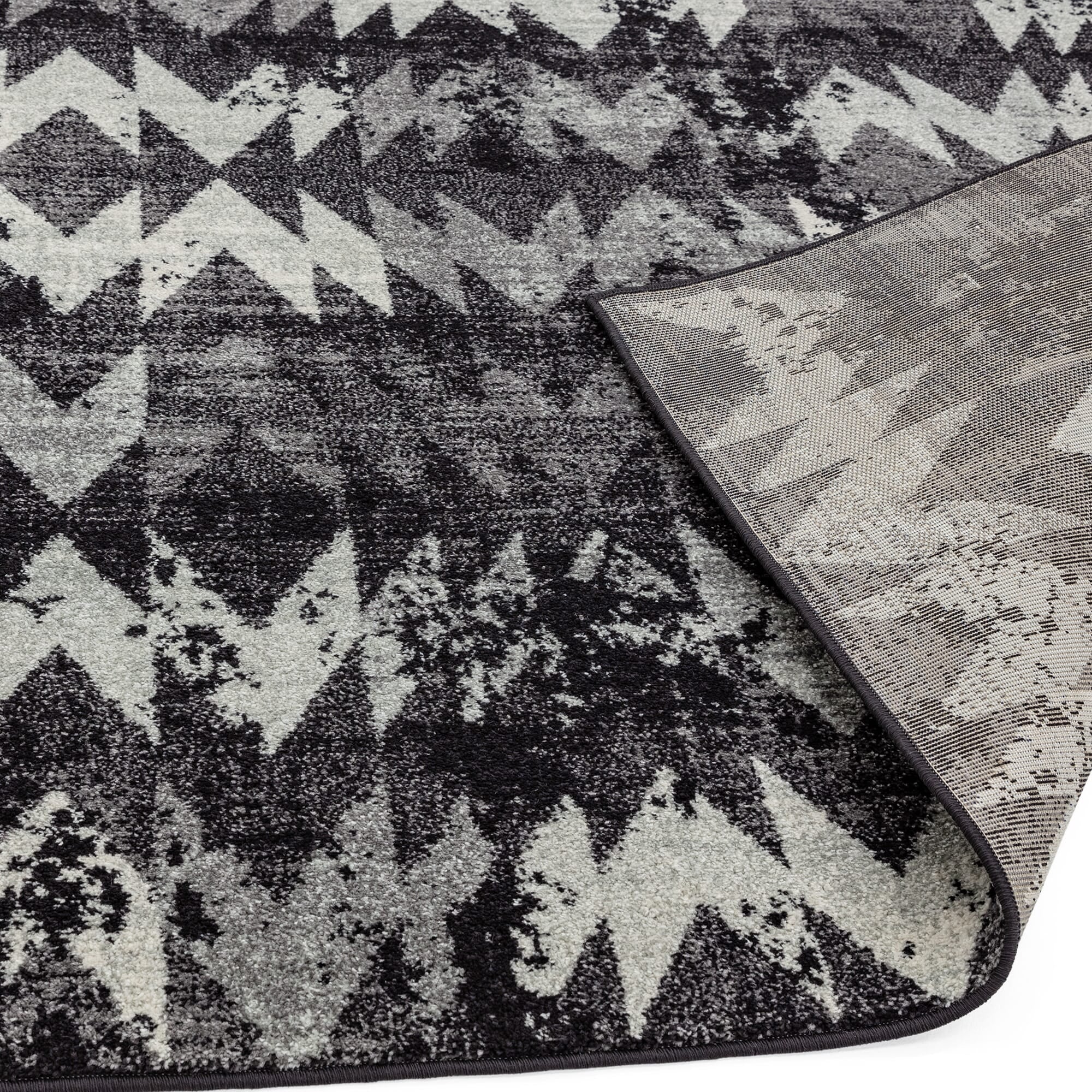 Alfombra Nova NV28 Chevron Negro