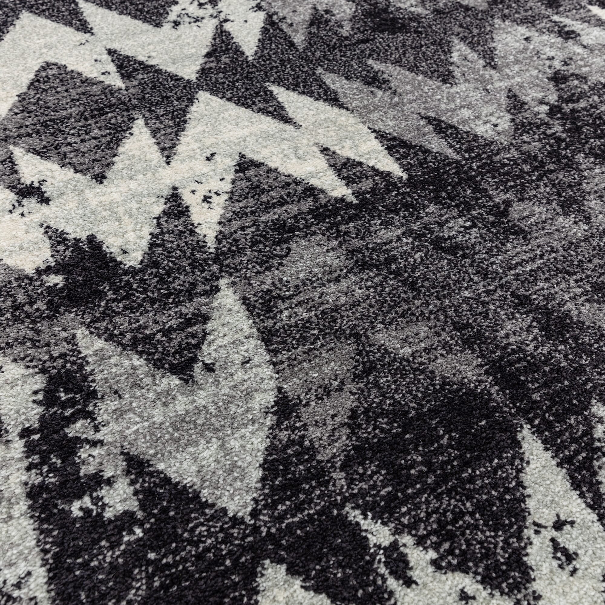Alfombra Nova NV28 Chevron Negro