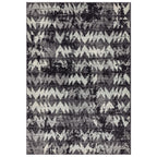 Alfombra Nova NV28 Chevron Negro