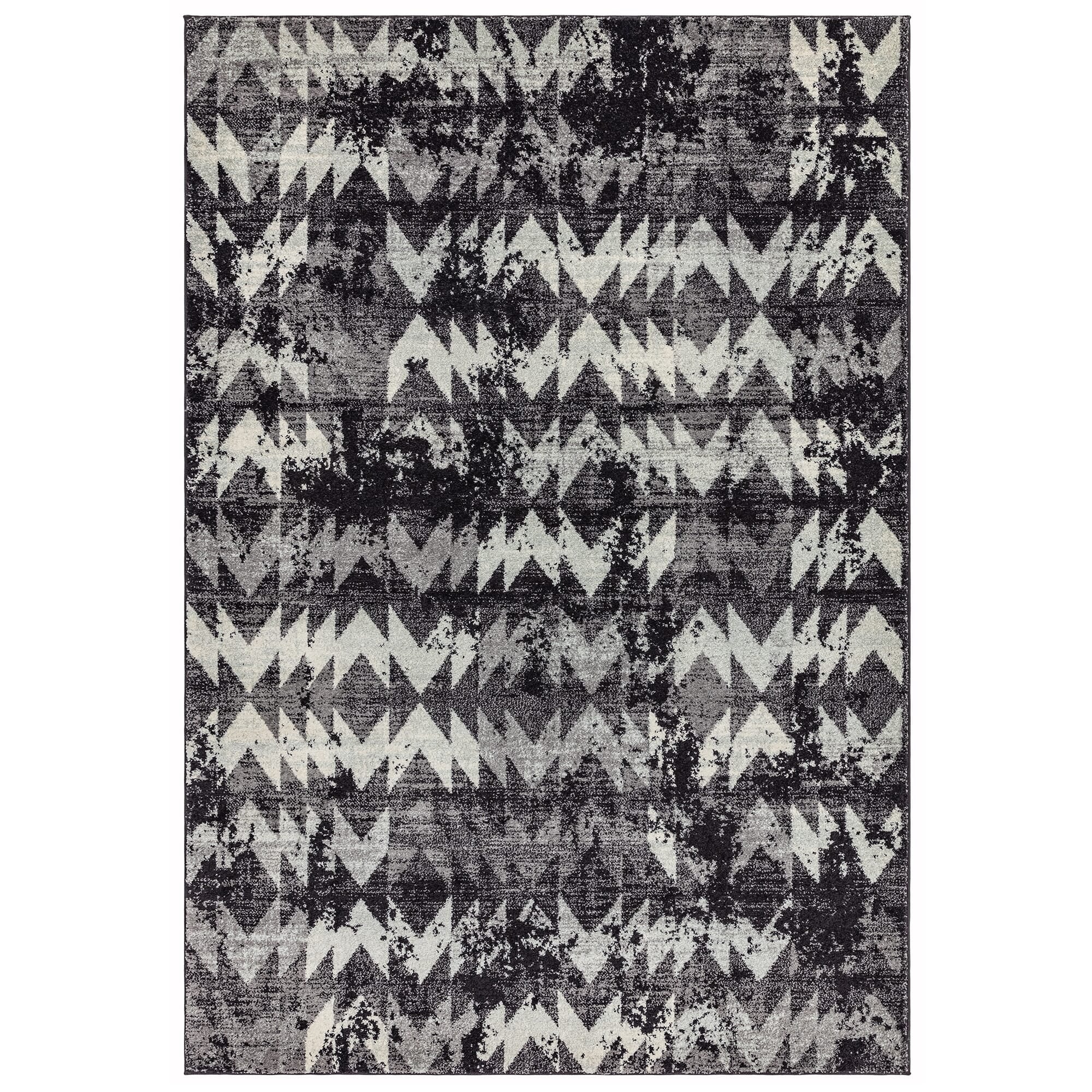 Alfombra Nova NV28 Chevron Negro