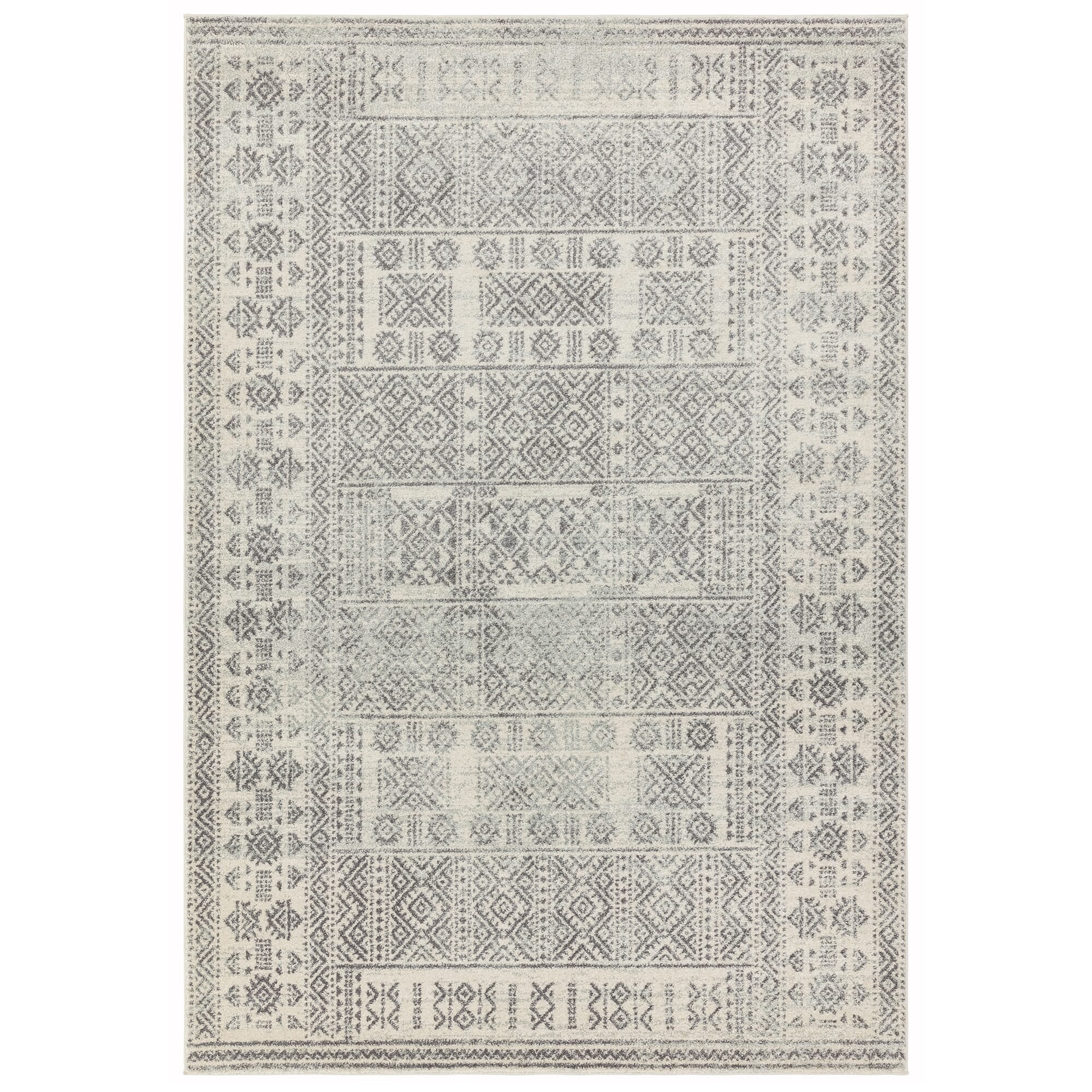 Nova NV33 Tribal Grey Rug