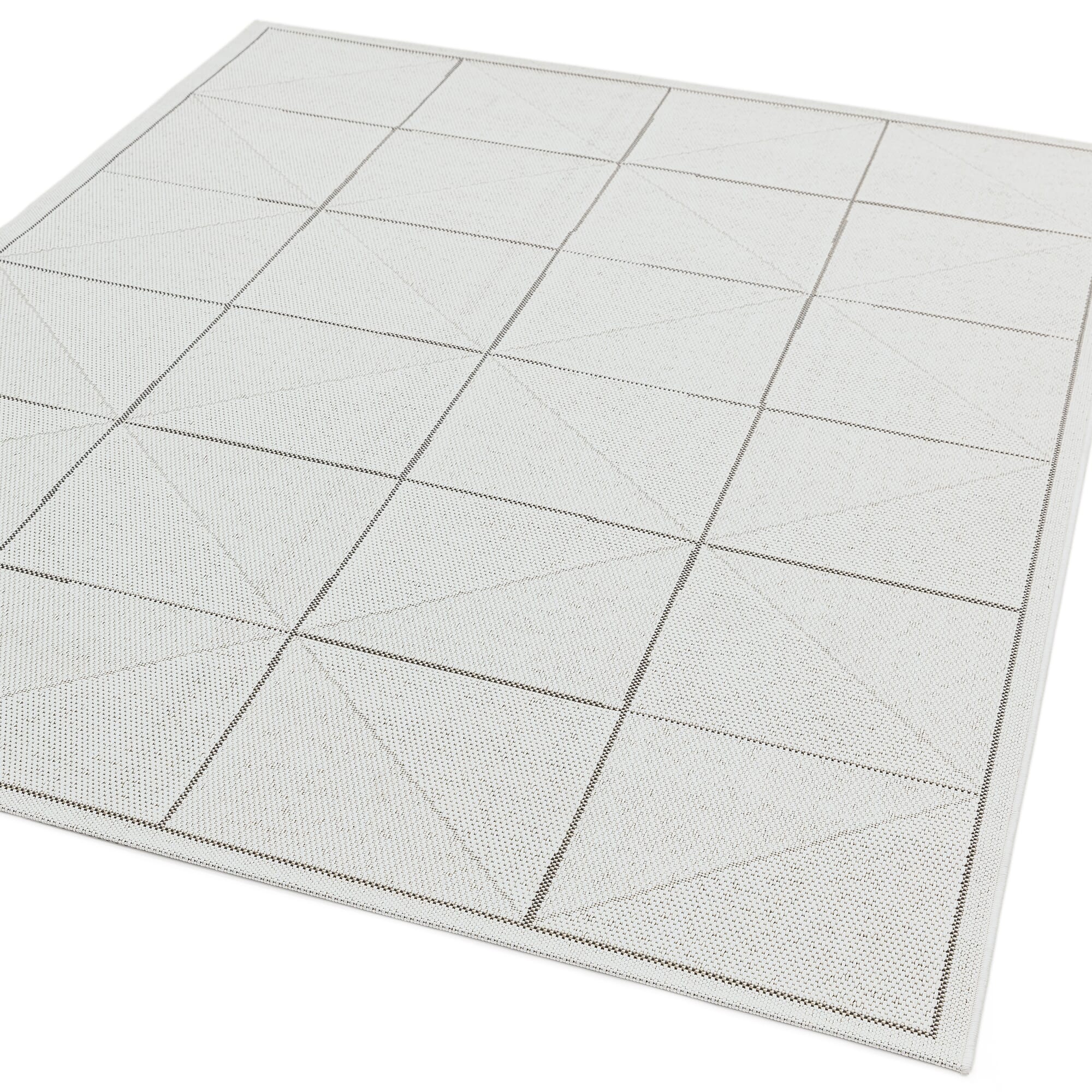 Patio PAT06 Ivory Check Rug