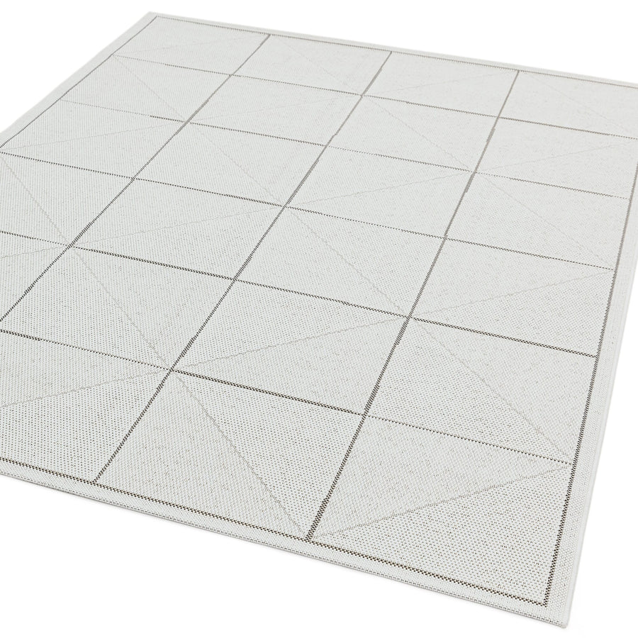 Patio PAT06 Ivory Check Rug