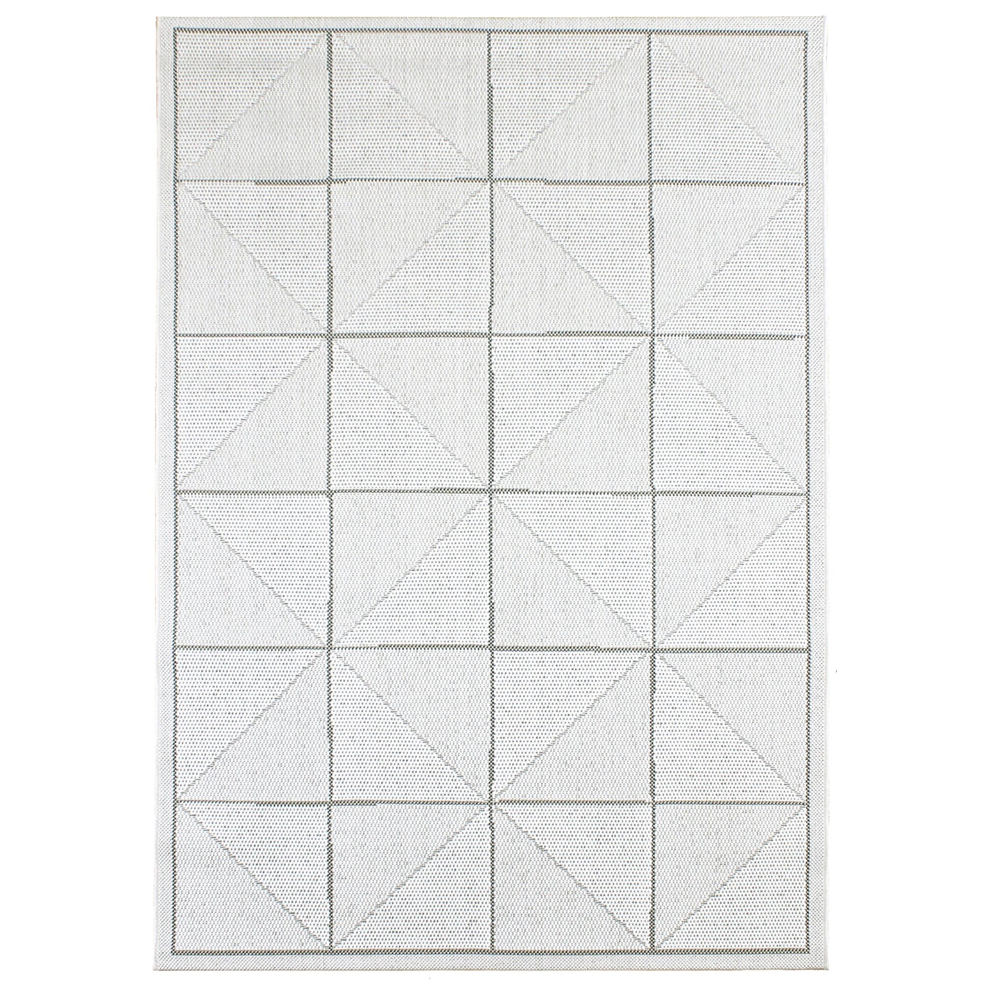 Patio PAT06 Ivory Check Rug