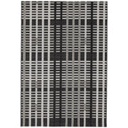 Alfombra de interior/exterior Patio Black Grid PAT22