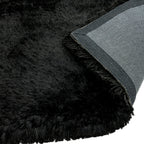 Plush Black Rug