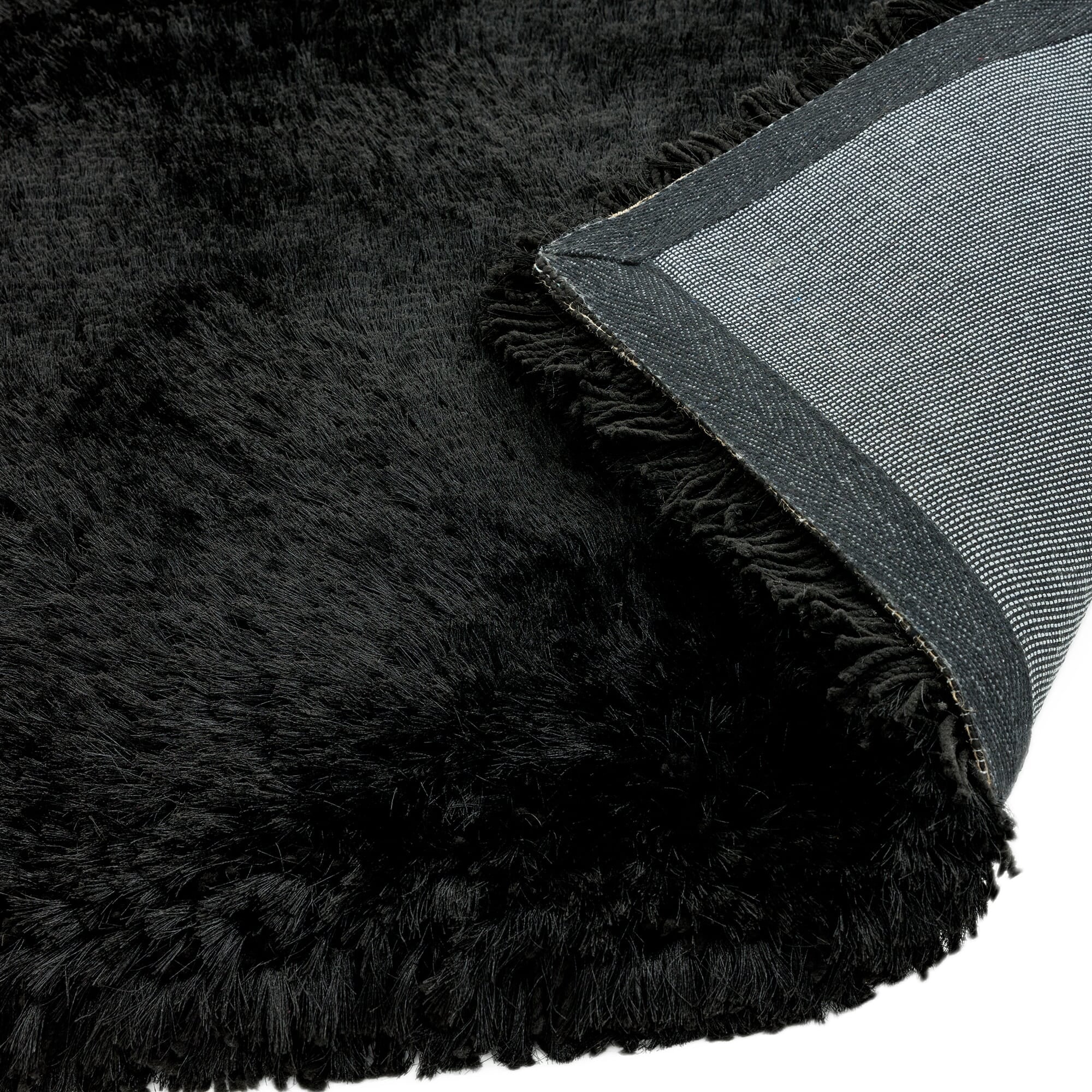 Plush Black Rug