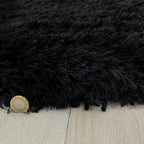 Plush Black Rug