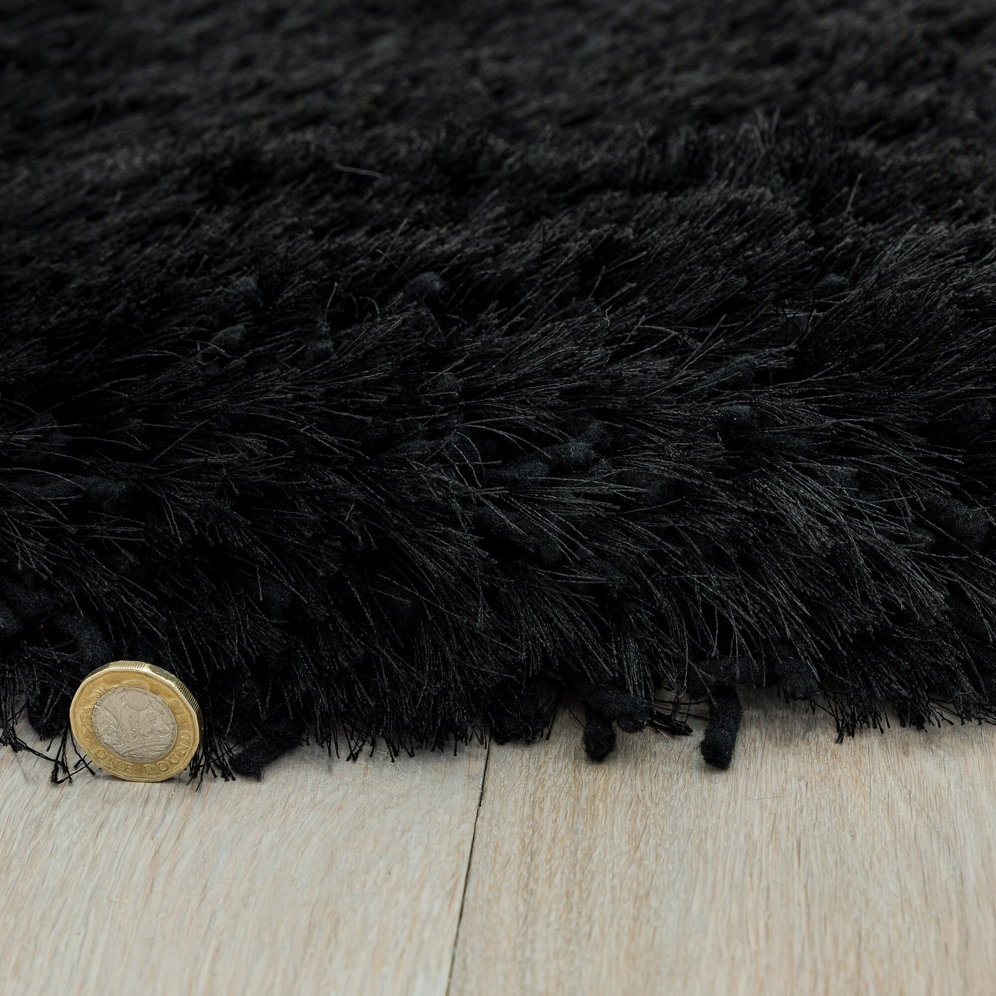 Plush Black Rug