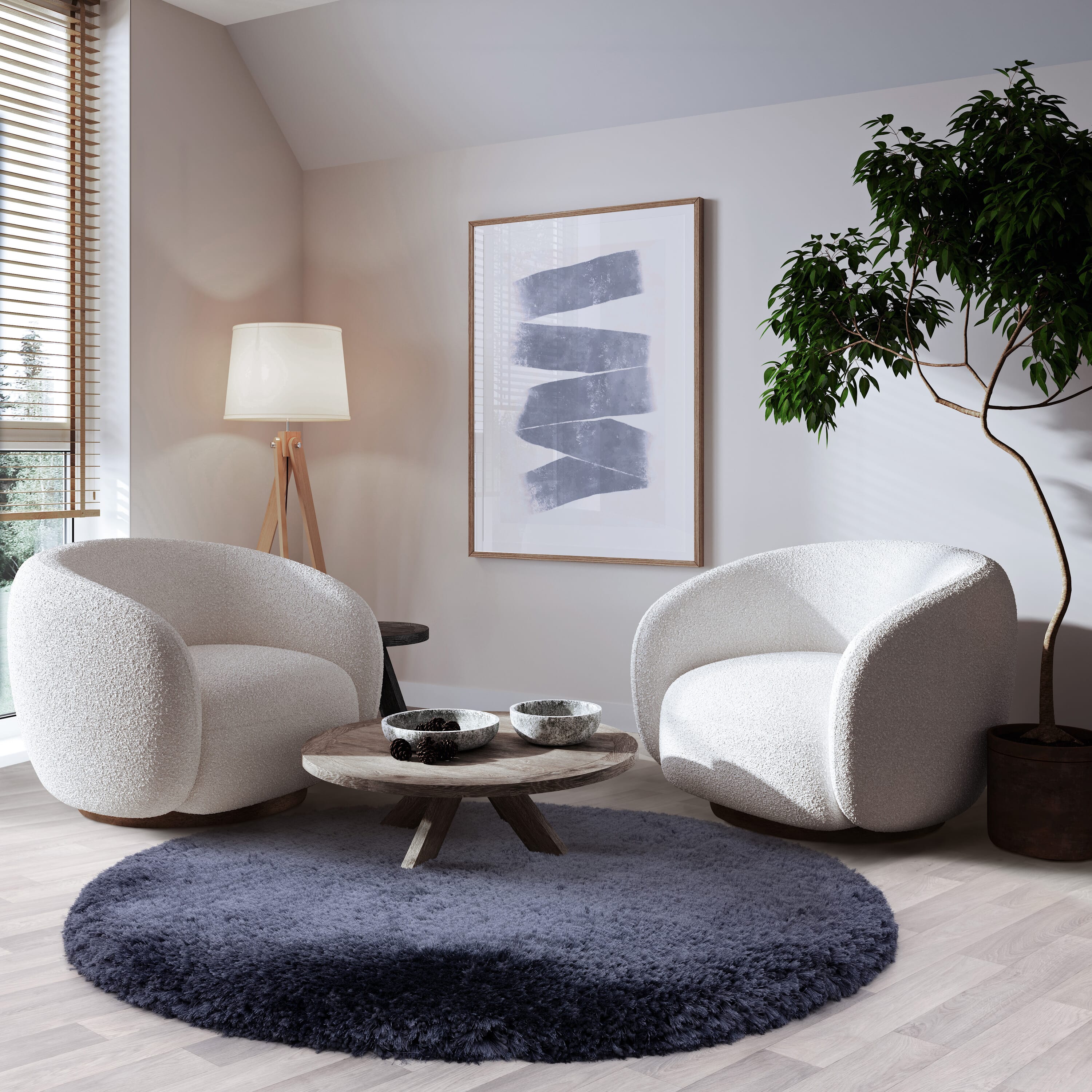 Plush Navy Rug