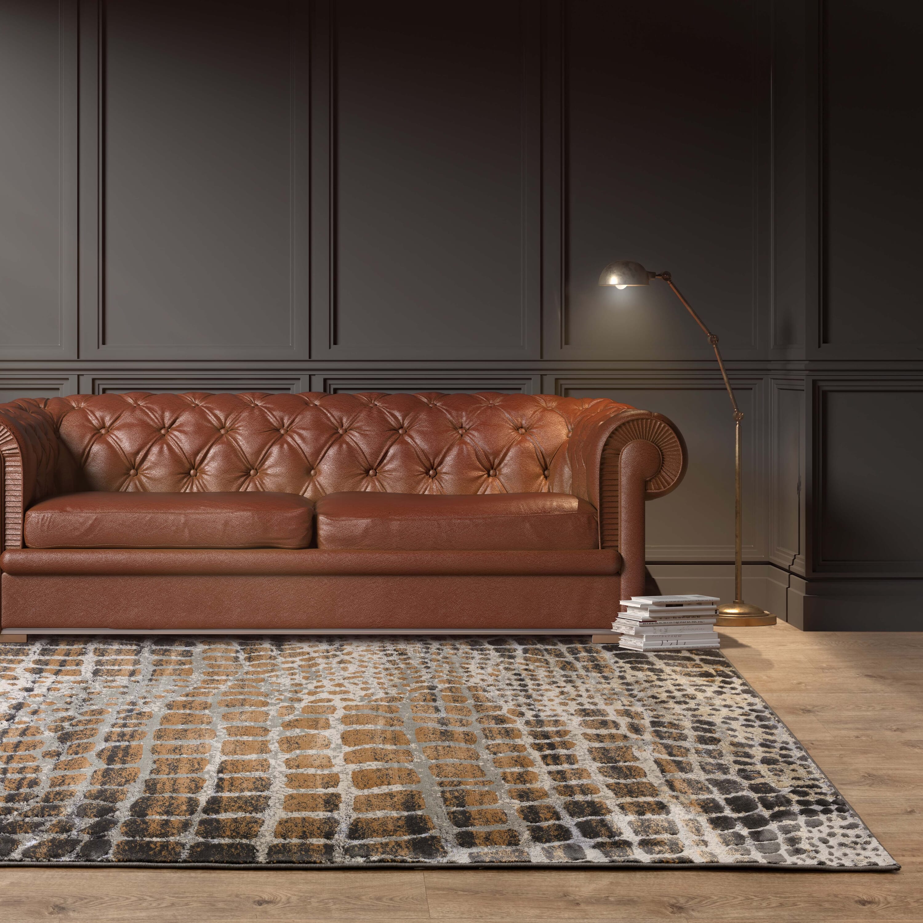 Quantum Giraffe Animal Print Rug QU02