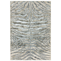Quantum Zebra Animal Print Rug QU04