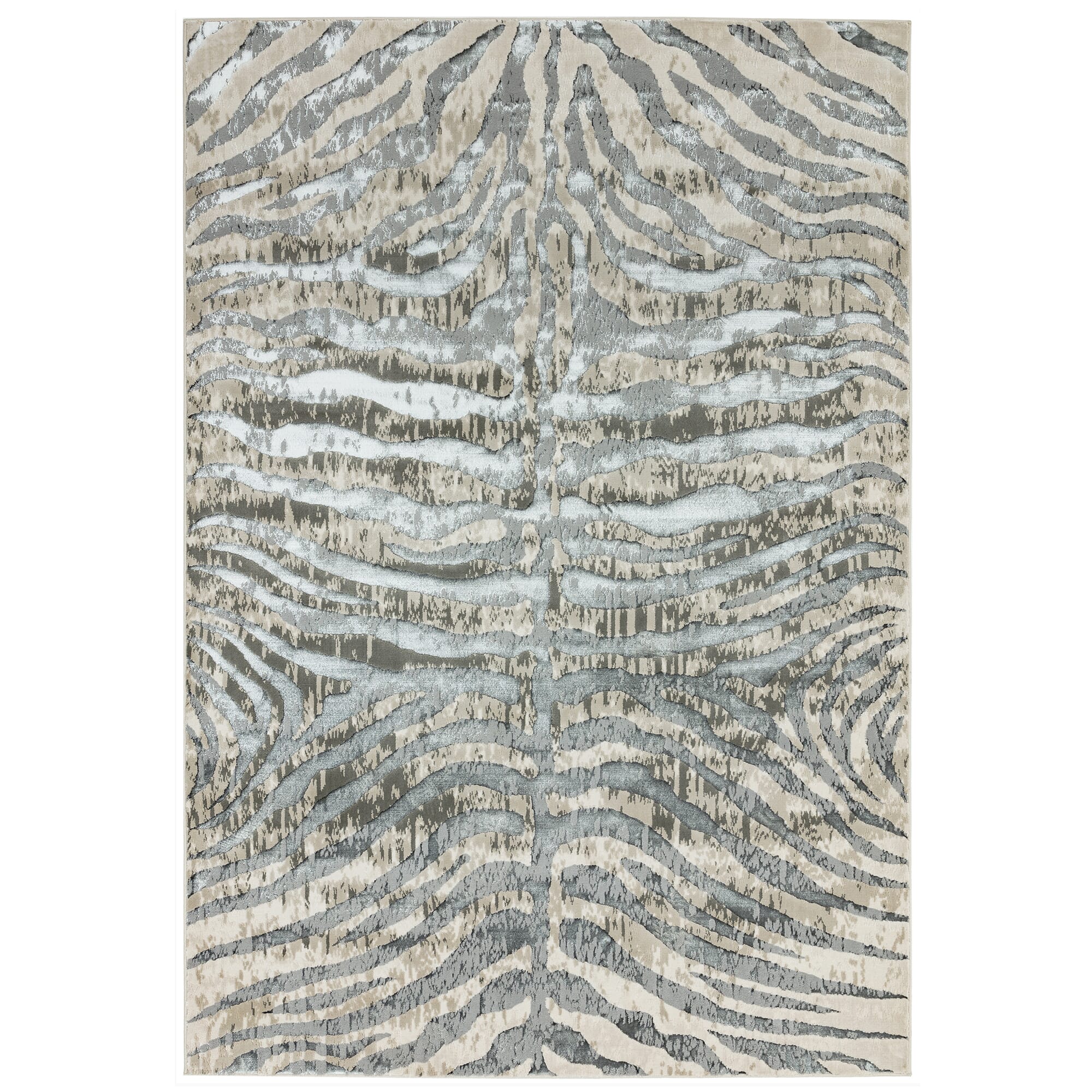 Quantum Zebra Animal Print Rug QU04